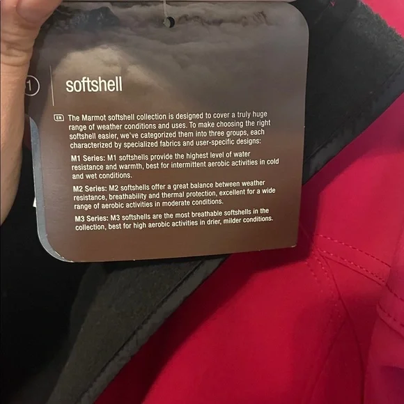 Womens Marmot lightweight shell jacket, red. - Picture 8 of 9